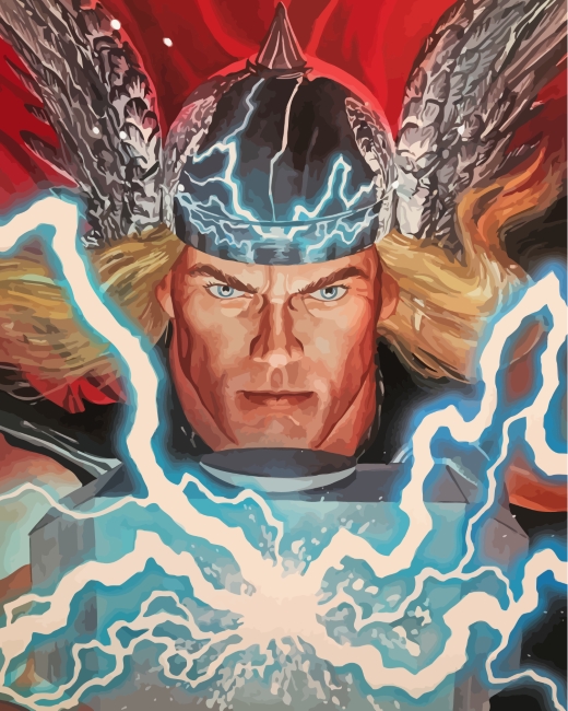 Finished Thor Marvel Adventure Artwork