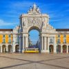Lisbon Praca do Comercio Landmark Paint By Numbers