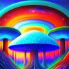 Psychedelic Colorful Mushrooms Paint By Numbers