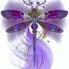 Purple Dragonfly Paint By Numbers