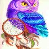 Purple Owl Dream Catchers Paint By Numbers