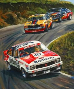 High-Speed Racing Cars Paint By Numbers