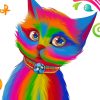 Colorful Rainbow Cat Paint By Numbers