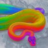 Colorful Rainbow Snake Paint By Numbers