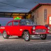 Red Gasser Classic Cars Paint By Numbers