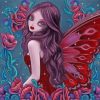 Red Fantasy Fairy Paint By Numbers