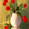 Aesthetic Red Flower Vases Paint By Numbers