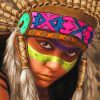 Native American Girl Paint By Numbers