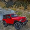 Red Jeep Wrangler DIY Kit Paint By Numbers