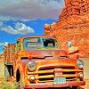 Vintage Truck Western Scene Paint By Numbers