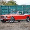 Red Triumph Stag Classic Car Paint By Numbers
