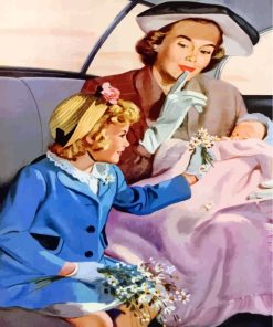 Vintage Family Bonding Paint By Numbers