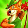 Disney Robin Hood Animation Paint By Numbers