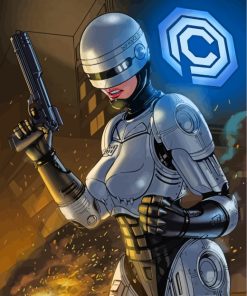 Robocop Woman Heroes Paint By Numbers