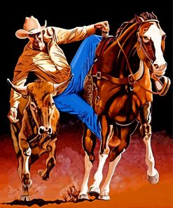 Rodeo Cowboy Adventure Paint By Numbers