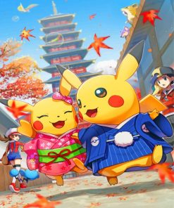 Romantic Pokemon Couples Paint By Numbers