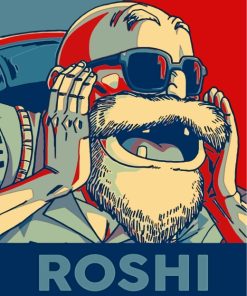 Dragon Ball Z Roshi Paint By Numbers