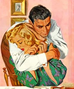 Romantic Vintage Couple Paint By Numbers