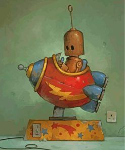 Crying Robot Paint By Numbers