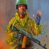 War Soldier Battle Scene Paint By Numbers