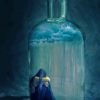 Lonely Woman in Glass Bottle Paint By Numbers