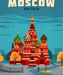 Saint Basils Moscow Paint By Numbers