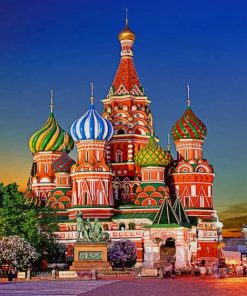 Saint Basils Moscow Landmark Paint By Numbers