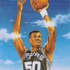 Spurs Legend David Robinson Paint By Numbers