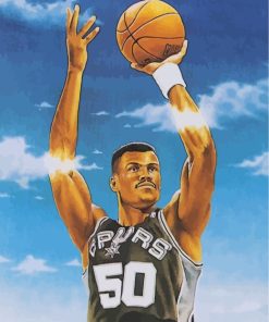 Spurs Legend David Robinson Paint By Numbers