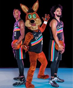 San Antonio Spurs Basketball Paint By Numbers