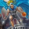 Spurs Basketball Thor Paint By Numbers