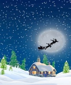 Saint Nicholas Sleigh Paint By Numbers