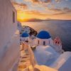 Santorini Sunrise Greece Paint By Numbers