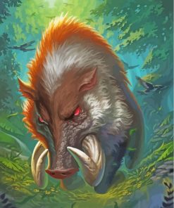 Wild Boar Animal Paint By Numbers