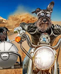 Charming Schnauzer Bulldog Paint By Numbers