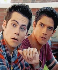 Scott and Stiles Teen Wolf Paint By Numbers