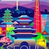 Colorful Seoul South Korea Paint By Numbers