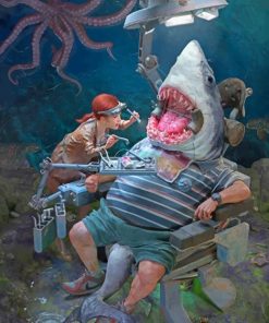 Shark Dental Visit Paint By Numbers