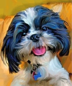 Shih Tzu Puppy Fun Paint By Numbers