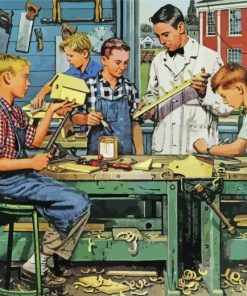 Stevan Dohanos Boys Paint By Numbers