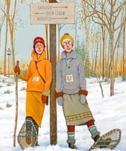 Skiing Adventure for Girls Paint By Numbers