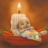 Sleepy Rabbit Candle Paint By Numbers
