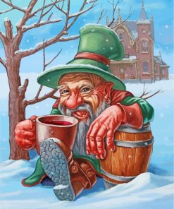 Fantasy Snow Dwarf Paint By Numbers