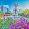 Seoul Bongeunsa Temple Paint By Numbers