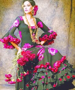 Spanish Tango Lady Paint By Numbers