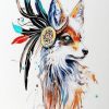 Tribal Fox Animal Art Paint By Numbers