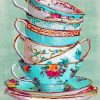 Vintage Teacups Paint By Numbers
