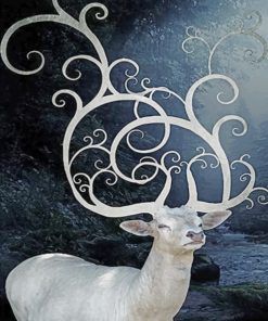 Easy Stag Deer Paint By Numbers