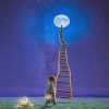 Stairway to the Moon Night Sky Paint By Numbers