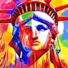 Colorful Liberty Monument NYC Paint By Numbers